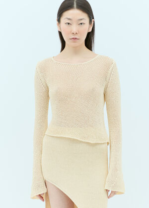 Aya Muse Dai Knit Sweater Beige aym0257005