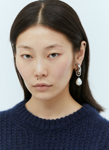 パールチャームシングルイヤリング Gucci パールチャームシングルイヤリング シルバー guc0254040