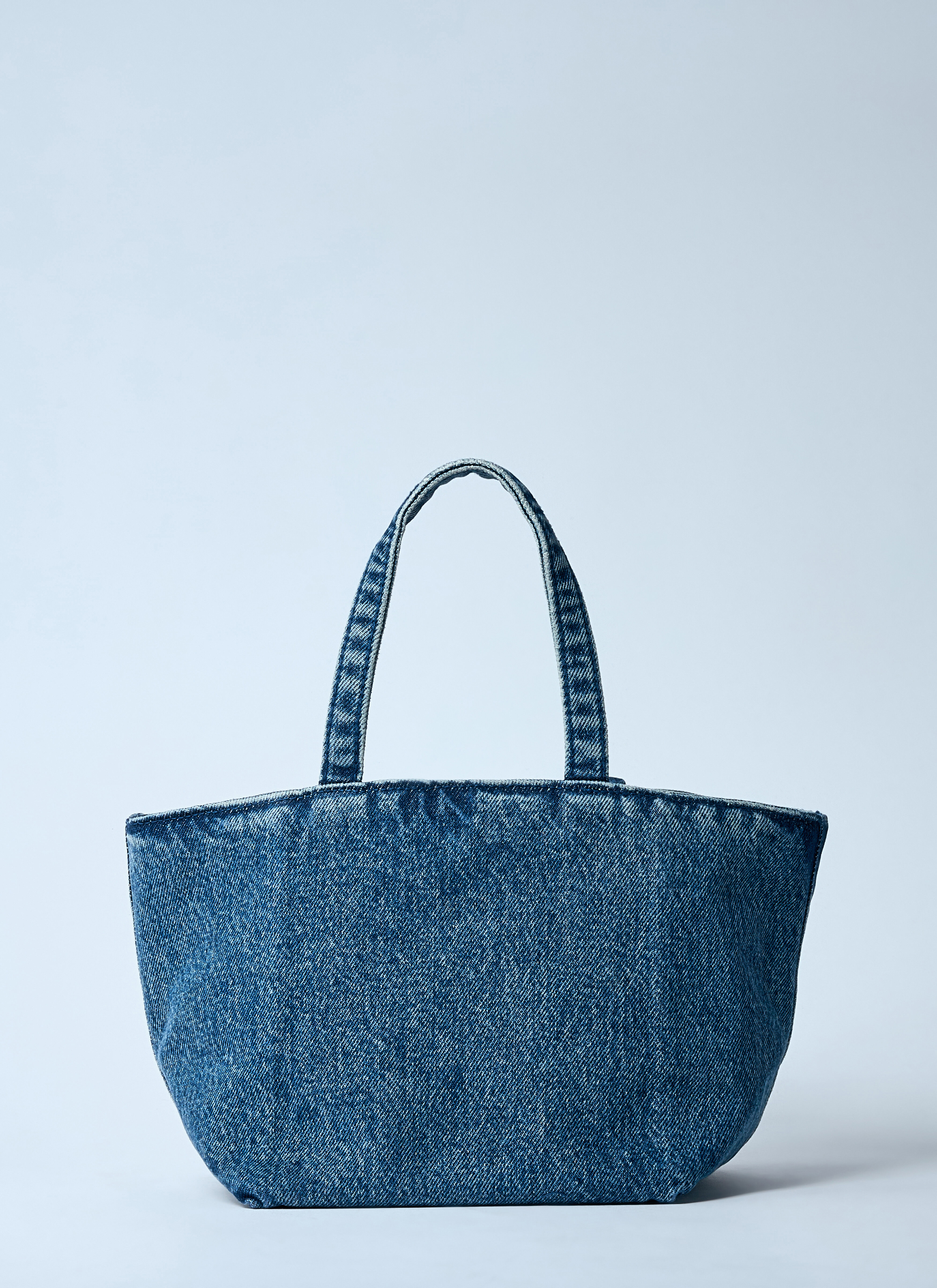 Alexander Wang Women's' Small Denim Punch Tote Bag in Blue | LN-CC®
