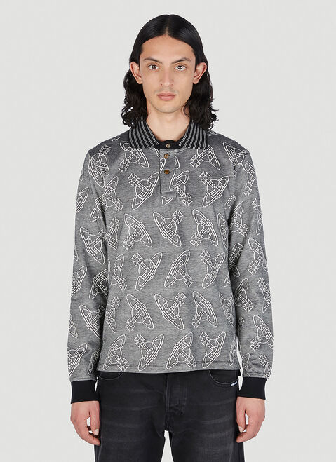 Raf Simons x Fred Perry Orb Polo Top Dark Blue rsf0152007