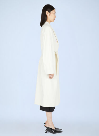 Max Mara Madame 101801 Coat White max0249019