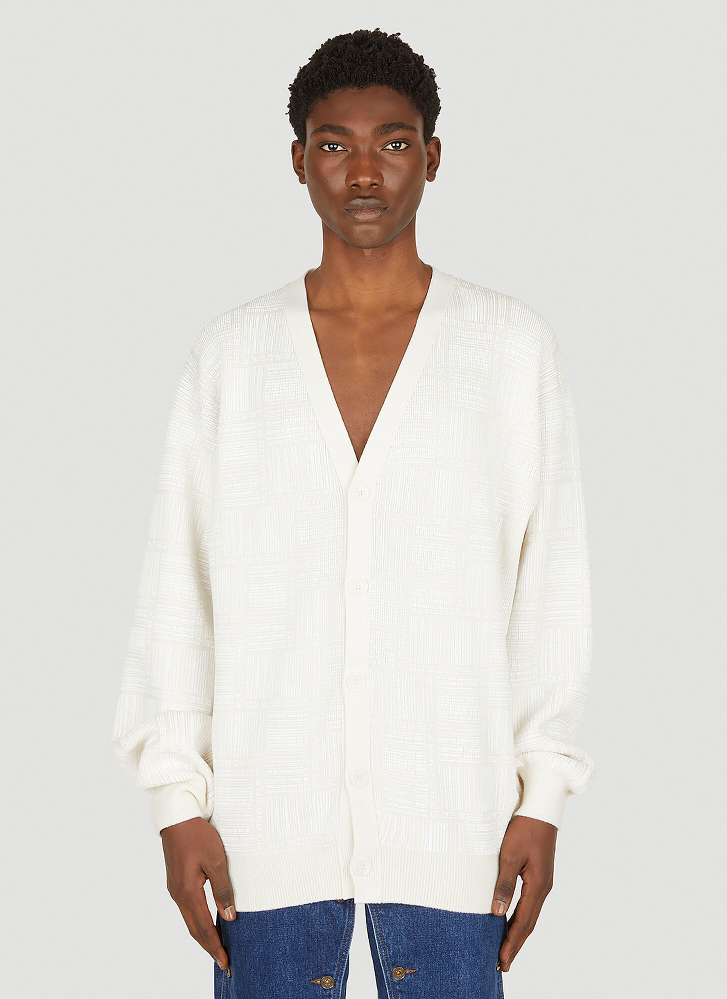 VTMNTS BARCODE CARDIGAN
