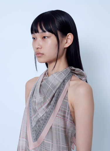 LN-CC® - Acne Studios: Silk Blouse with Scarf - Pink Acne Studios Silk Blouse with Scarf Pink acn0265067