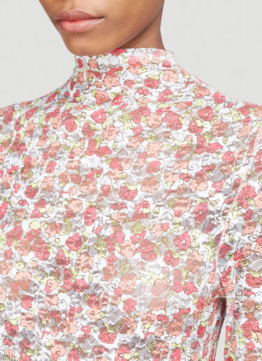Collina Strada Cardio Nova Floral Lace Top Red cst0239003