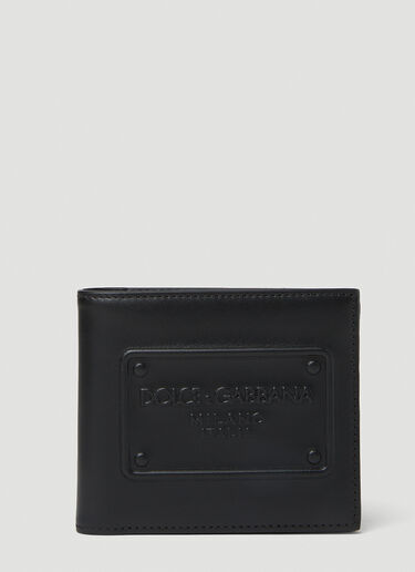 Dolce & Gabbana 徽标压花钱包 黑色 dol0151023