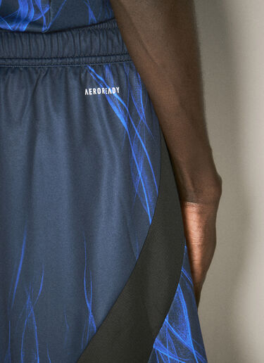 홈 조절끈이 달린 쇼츠 Y-3 JFA 홈 조절끈이 달린 쇼츠 블루 yjf0158003