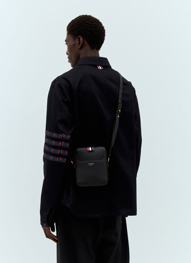 Four-Bar Vertical Camera Bag Thom Browne Four-Bar Vertical Camera Bag Black thb0157010