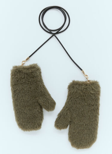 Teddy Gloves Max Mara Teddy Gloves Green max0254083