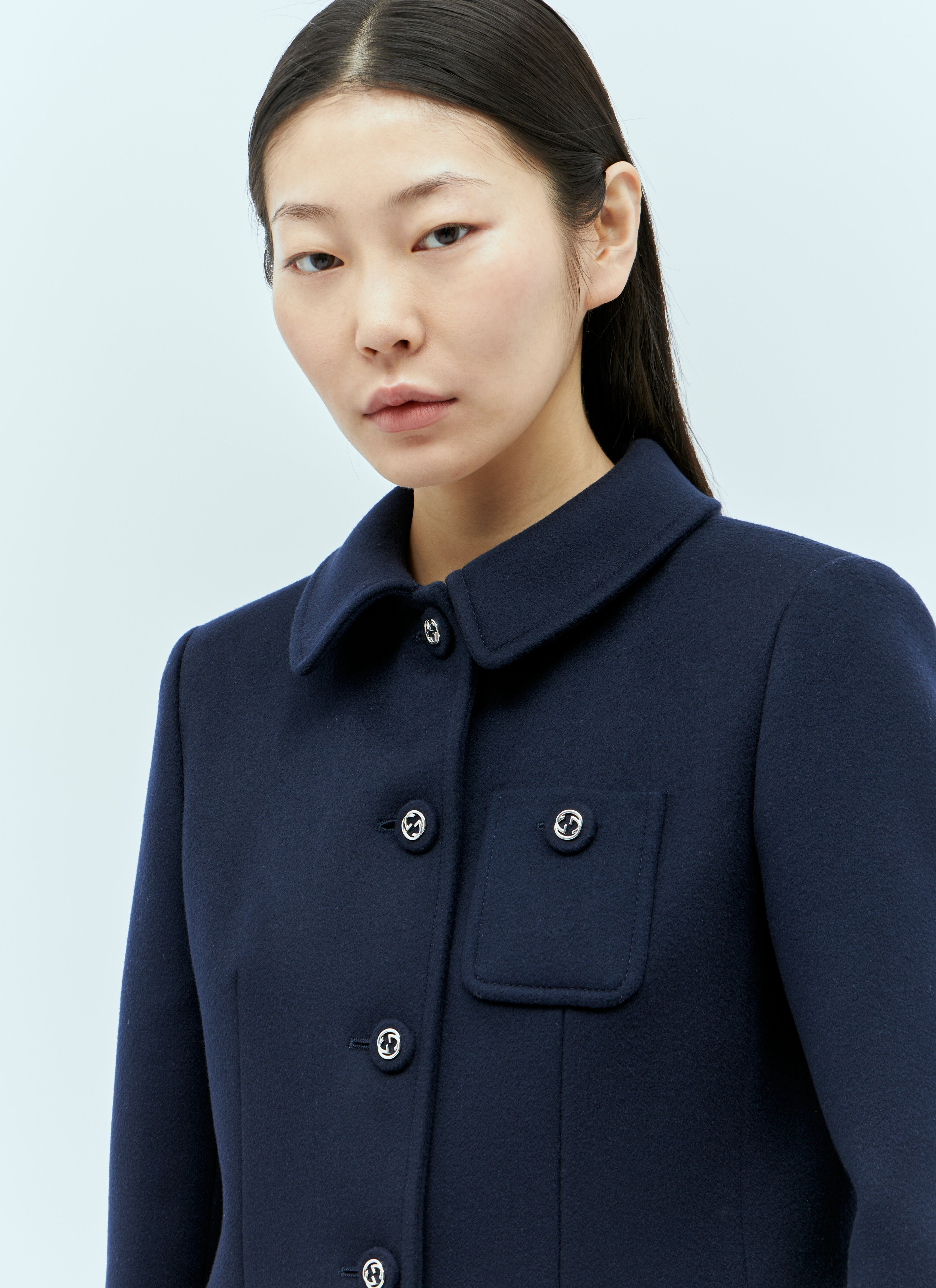 Gucci wool coat womens top