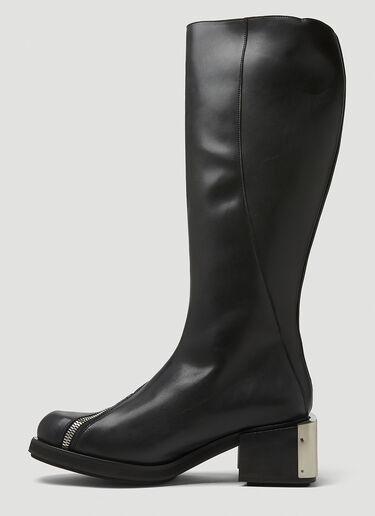 GmbH Monogram Riding Mid-Calf Boots Black gmb0146014