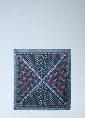 Chloé Folk Square Scarf Purple chl0266052