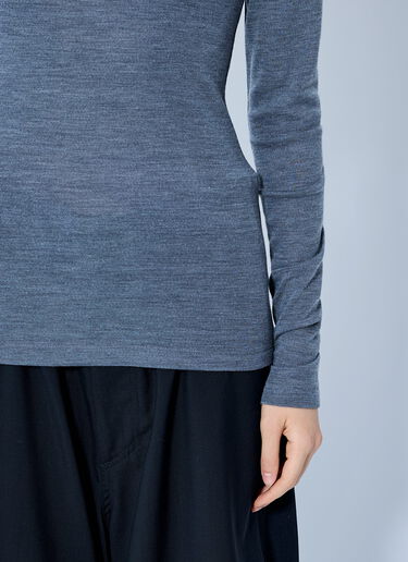 LN-CC® - RÓHE: Fine Merino Long Sleeve - Grey RÓHE Fine Merino Long Sleeve Grey roe0265001