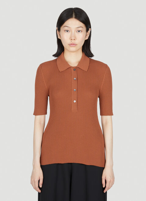 A.P.C. Danae の リブポロシャツ ブラック apc0248025