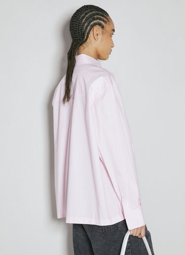 Alexander Wang 버튼 업 긴팔 셔츠 핑크 awg0255024
