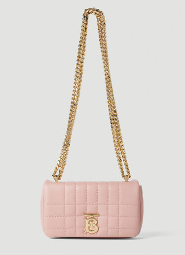 Lola Small Leather Shoulder Bag in Pink - Burberry