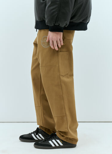 Moncler x Roc Nation designed by Jay-Z 膝部拼接帆布裤 棕色 mrn0156006