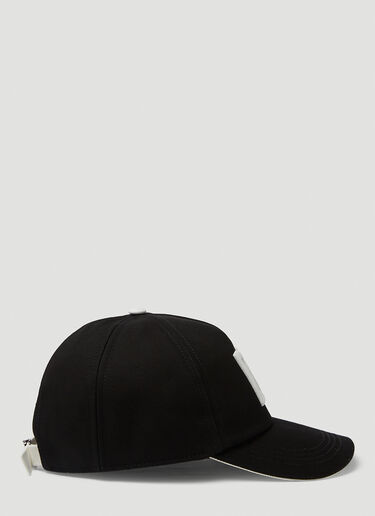 Dolce & Gabbana 徽标刺绣棒球帽 黑 dol0149022