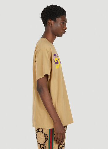 Gucci Mirror Logo T-Shirt Camel guc0151003