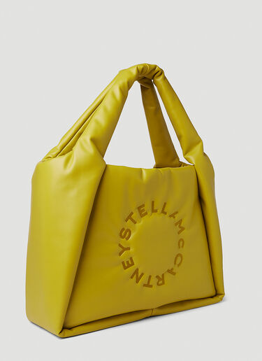 Stella McCartney Circle Logo Padded Tote Bag Yellow stm0251038