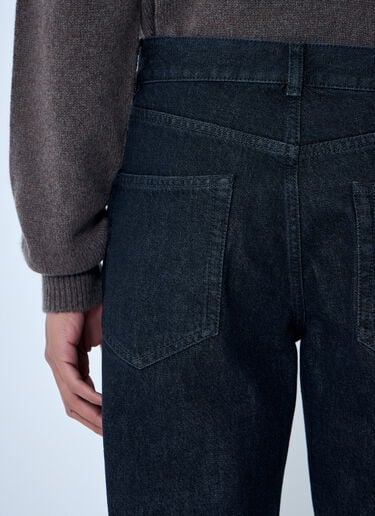 The Row Straight-Leg Denim Jeans Black row0163004