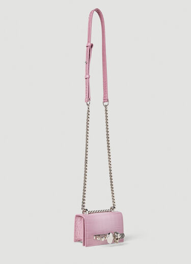 Alexander McQueen Jewelled Satchel Micro Shoulder Bag Pink amq0251009