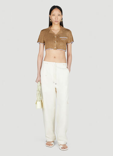 Le Haut Brilho Top Jacquemus Le Haut Brilho Top Brown jac0251035
