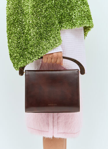 Dries Van Noten 皮革手提包 棕色 dvn0258033