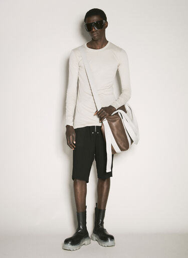 Rick Owens 가죽 트롤리 토트백  브라운 ric0157037