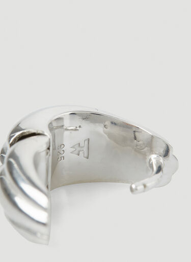 Tom Wood Ice Line Small Hoop Earrings Silver tmw0248028