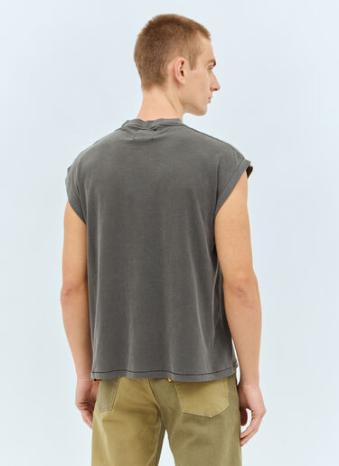 Gallery Dept. Logo Print T-Shirt Grey gdp0158026