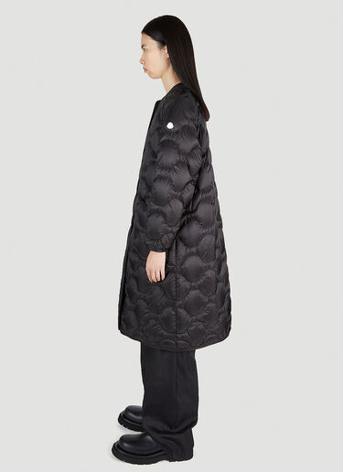 4 Moncler Hyke Nadelhornis Long Coat Black mhy0251004