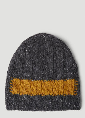 Plan C Knit Beanie Hat Grey plc0250004