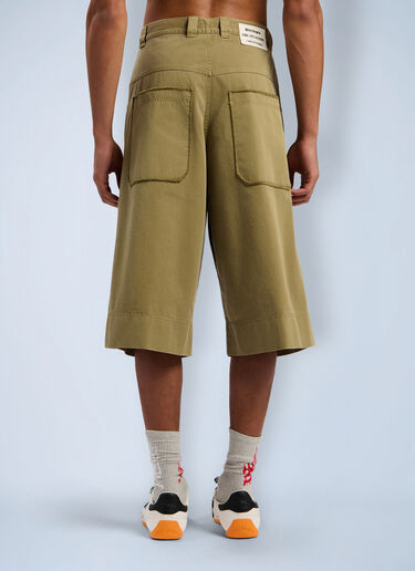 Military Patch Bermuda Shorts Palm Angels Military Patch Bermuda Shorts Green pma0162093