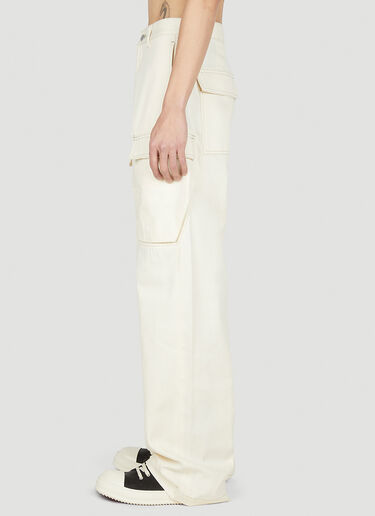 Rick Owens DRKSHDW Cargo Pants White drk0152002