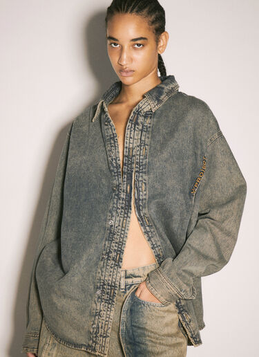 Hook And Eye Denim Shirt Y/Project Hook And Eye Denim Shirt Grey ypr0258001