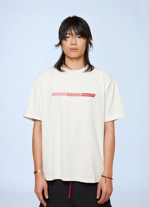 District Vision x Massimo Osti Logo Motif T-Shirt White dtm0163003