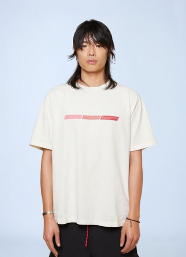 Logo Motif T-Shirt District Vision x Massimo Osti Logo Motif T-Shirt White dtm0163003