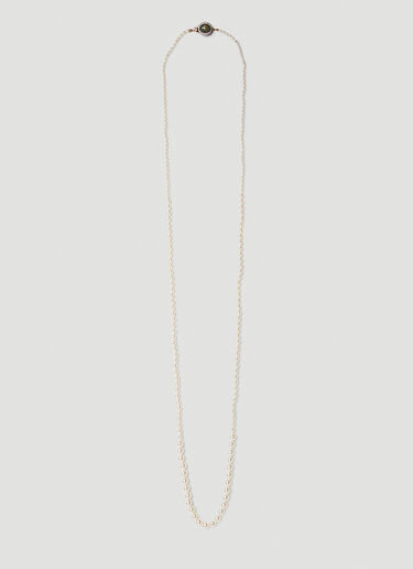 Gucci Double G Pearl Necklace White guc0251003