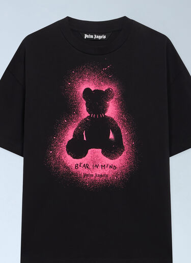 Spray Bear Regular T-shirt Palm Angels Spray Bear Regular T-shirt Black pma0162005