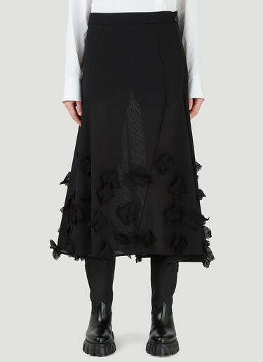 Jil Sander 織りスカート ブラック jil0245006