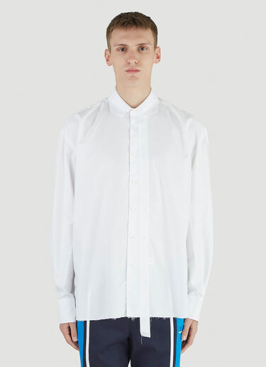 Ader Error Raw-Edge Shirt White adr0344001