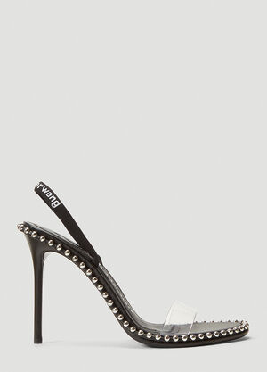 Alexander Wang Nova Stud-Embellished Heels Black awg0253017