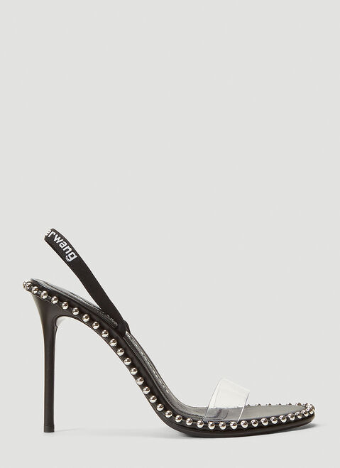 Saint Laurent Nova Stud-Embellished Heels Black sla0249067