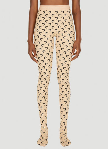 Marine Serre Moon Print Leggings Beige mrs0252014