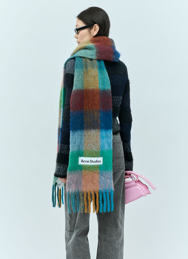 Acne Studios 马海毛格纹围巾 彩色 acn0255022