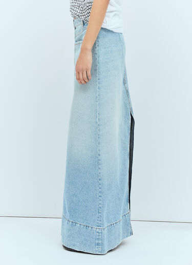 Sportmax Backwards Denim Skirt Blue spx0256004