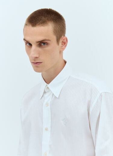 Acne Studios Stripe Button-Up Shirt White acn0157009