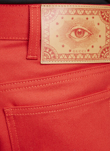 Gucci Ripped Jean Shorts RED guc0131053