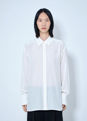 Toteme Silk Crepe Shirt White tot0265009