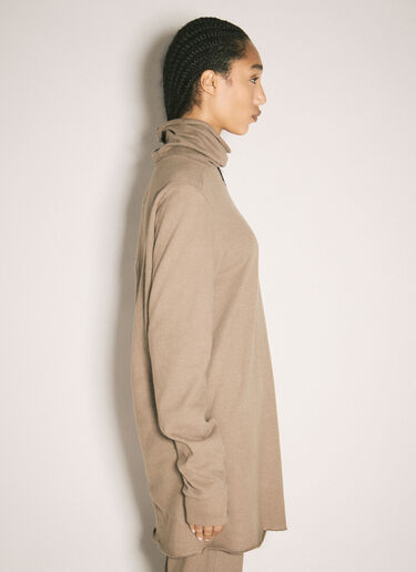 Moncler x Rick Owens Surf Long-Sleeve T-Shirt Beige mcs0358015